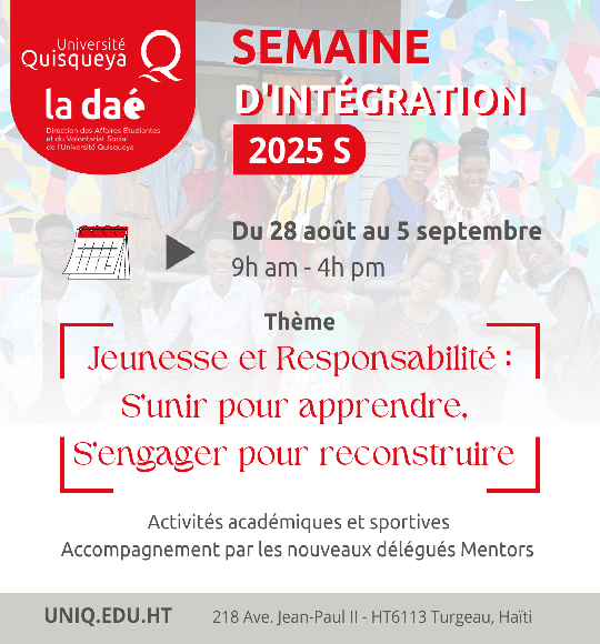 Semaine d'intégration 2025S